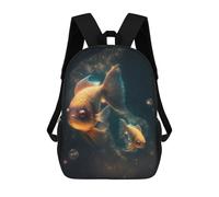 sinyumoney Mochila Unisex Goldfish Cute Animal Mochila De Viaje Con Estampado 3D Mochila Informal Para Portátil Mochila Escolar Ligera Para Hombres Mujeres Niños Niñas 17inch