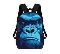 sinyumoney Mochila Unisex Gorilla Look Pixel Art Mochila De Viaje Con Estampado 3D Mochila Informal Para Portátil Mochila Escolar Ligera Para Hombres, Mujeres, Niños Y Niñas 17inch