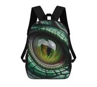 sinyumoney Mochila Unisex Green Dragon Eye Mochila De Viaje Con Estampado 3D Mochila Informal Para Portátil Mochila Escolar Ligera Para Hombres Mujeres Niños Niñas 17inch