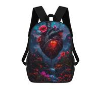 sinyumoney Mochila Unisex Heart of The Forest Mochila De Viaje Con Estampado 3D Mochila Informal Para Portátil Mochila Escolar Ligera Para Hombres Mujeres Niños Niñas 17inch