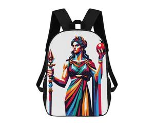 sinyumoney Mochila Unisex Hera Queen of The Gods Mochila De Viaje Con Estampado 3D Mochila Informal Para Portátil Mochila Escolar Ligera Para Hombres, Mujeres, Niños Y Niñas 17inch