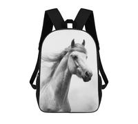sinyumoney Mochila Unisex Horse Horses Mochila De Viaje Con Estampado 3D Mochila Informal Para Portátil Mochila Escolar Ligera Para Hombres, Mujeres, Niños Y Niñas 17inch