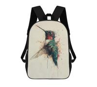 sinyumoney Mochila Unisex Hummingbird Painting Charm Mochila De Viaje Con Estampado 3D Mochila Informal Para Portátil Mochila Escolar Ligera Para Hombres, Mujeres, Niños Y Niñas 17inch