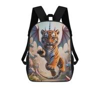 sinyumoney Mochila Unisex Hybrid Tiger Cub Dragon With Wings Mochila De Viaje Con Estampado 3D Mochila Informal Para Portátil Mochila Escolar Ligera Para Hombres, Mujeres, Niños Y Niñas 17inch