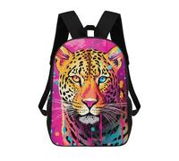 sinyumoney Mochila Unisex Jaguar Pop Art Portrait Mochila De Viaje Con Estampado 3D Mochila Informal Para Portátil Mochila Escolar Ligera Para Hombres, Mujeres, Niños Y Niñas 17inch