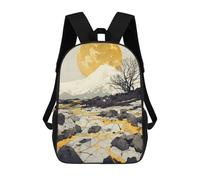 sinyumoney Mochila Unisex Japan Golden Landscape Mochila De Viaje Con Estampado 3D Mochila Informal Para Portátil Mochila Escolar Ligera Para Hombres Mujeres Niños Niñas 17inch