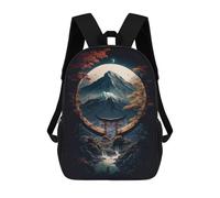 sinyumoney Mochila Unisex Japanese Night 03 Mochila De Viaje Con Estampado 3D Mochila Informal Para Portátil Mochila Escolar Ligera Para Hombres, Mujeres, Niños Y Niñas 17inch
