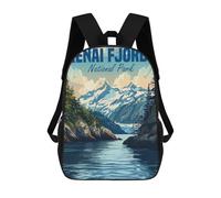 sinyumoney Mochila Unisex Kenai Fjords National Park Mochila De Viaje Con Estampado 3D Mochila Informal Para Portátil Mochila Escolar Ligera Para Hombres Mujeres Niños Niñas 17inch
