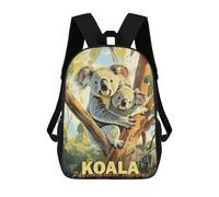 sinyumoney Mochila Unisex Koala Family Mochila De Viaje Con Estampado 3D Mochila Informal Para Portátil Mochila Escolar Ligera Para Hombres, Mujeres, Niños Y Niñas 17inch