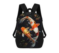 sinyumoney Mochila Unisex Koi Serenity Splash Mochila De Viaje Con Estampado 3D Mochila Informal Para Portátil Mochila Escolar Ligera Para Hombres, Mujeres, Niños Y Niñas 17inch