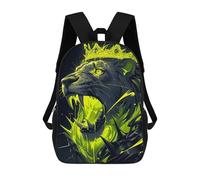 sinyumoney Mochila Unisex Lion Digital Art Mochila De Viaje Con Estampado 3D Mochila Informal Para Portátil Mochila Escolar Ligera Para Hombres Mujeres Niños Niñas 17inch