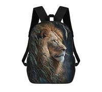 sinyumoney Mochila Unisex Lion Floral Mochila De Viaje Con Estampado 3D Mochila Informal Para Portátil Mochila Escolar Ligera Para Hombres, Mujeres, Niños Y Niñas 17inch