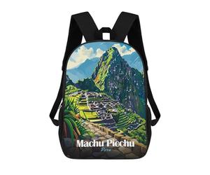 sinyumoney Mochila Unisex Machu Picchu, Peru Travel Mochila De Viaje Con Estampado 3D Mochila Informal Para Portátil Mochila Escolar Ligera Para Hombres, Mujeres, Niños Y Niñas 17inch