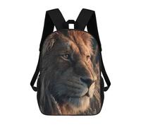 sinyumoney Mochila Unisex Majestic Lion Portrait Mochila De Viaje Con Estampado 3D Mochila Informal Para Portátil Mochila Escolar Ligera Para Hombres Mujeres Niños Niñas 17inch