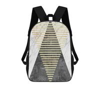 sinyumoney Mochila Unisex Marble And Gold Art 3 Mochila De Viaje Con Estampado 3D Mochila Informal Para Portátil Mochila Escolar Ligera Para Hombres, Mujeres, Niños Y Niñas 17inch