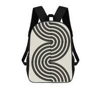 sinyumoney Mochila Unisex Minimalist Lines 13 Mochila De Viaje Con Estampado 3D Mochila Informal Para Portátil Mochila Escolar Ligera Para Hombres, Mujeres, Niños Y Niñas 17inch