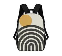 sinyumoney Mochila Unisex Minimalist Lines 17 Mochila De Viaje Con Estampado 3D Mochila Informal Para Portátil Mochila Escolar Ligera Para Hombres, Mujeres, Niños Y Niñas 17inch