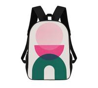 sinyumoney Mochila Unisex Modern Geometry 5 Mochila De Viaje Con Estampado 3D Mochila Informal Para Portátil Mochila Escolar Ligera Para Hombres, Mujeres, Niños Y Niñas 17inch