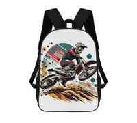 sinyumoney Mochila Unisex Motocross Wpap Pop Art Col Mochila De Viaje Con Estampado 3D Mochila Informal Para Portátil Mochila Escolar Ligera Para Hombres Mujeres Niños Niñas 17inch