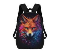 sinyumoney Mochila Unisex Neon Fox Mochila De Viaje Con Estampado 3D Mochila Informal Para Portátil Mochila Escolar Ligera Para Hombres Mujeres Niños Niñas 17inch
