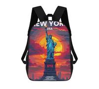 sinyumoney Mochila Unisex New York Mochila De Viaje Con Estampado 3D Mochila Informal Para Portátil Mochila Escolar Ligera Para Hombres, Mujeres, Niños Y Niñas 17inch
