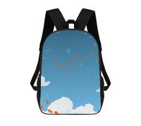 sinyumoney Mochila Unisex Orange Fish Flying in The Sky Mochila De Viaje Con Estampado 3D Mochila Informal Para Portátil Mochila Escolar Ligera Para Hombres Mujeres Niños Niñas 17inch