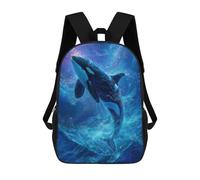 sinyumoney Mochila Unisex Orca Leaping Through Stars Mochila De Viaje Con Estampado 3D Mochila Informal Para Portátil Mochila Escolar Ligera Para Hombres, Mujeres, Niños Y Niñas 17inch