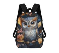 sinyumoney Mochila Unisex Owl In Autumn Leaves Mochila De Viaje Con Estampado 3D Mochila Informal Para Portátil Mochila Escolar Ligera Para Hombres, Mujeres, Niños Y Niñas 17inch
