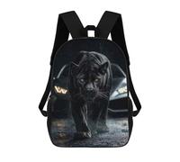 sinyumoney Mochila Unisex Panther And Black Hypercar Mochila De Viaje Con Estampado 3D Mochila Informal Para Portátil Mochila Escolar Ligera Para Hombres, Mujeres, Niños Y Niñas 17inch