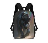 sinyumoney Mochila Unisex Panther with Rainbow Mochila De Viaje Con Estampado 3D Mochila Informal Para Portátil Mochila Escolar Ligera Para Hombres, Mujeres, Niños Y Niñas 17inch
