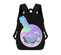 sinyumoney Mochila Unisex Rainbow Whale In Potion Mochila De Viaje Con Estampado 3D Mochila Informal Para Portátil Mochila Escolar Ligera Para Hombres Mujeres Niños Niñas 17inch