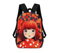 sinyumoney Mochila Unisex Red Hair Cute Baby Mochila De Viaje Con Estampado 3D Mochila Informal Para Portátil Mochila Escolar Ligera Para Hombres Mujeres Niños Niñas 17inch