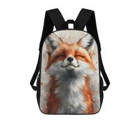 sinyumoney Mochila Unisex Smiling Fox Watercolor Mochila De Viaje Con Estampado 3D Mochila Informal Para Portátil Mochila Escolar Ligera Para Hombres, Mujeres, Niños Y Niñas 17inch