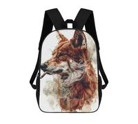 sinyumoney Mochila Unisex Smoking Fox Illustration Mochila De Viaje Con Estampado 3D Mochila Informal Para Portátil Mochila Escolar Ligera Para Hombres, Mujeres, Niños Y Niñas 17inch