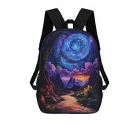 sinyumoney Mochila Unisex Spiral Galaxy Landscape Mochila De Viaje Con Estampado 3D Mochila Informal Para Portátil Mochila Escolar Ligera Para Hombres Mujeres Niños Niñas 17inch