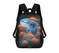 sinyumoney Mochila Unisex Spiritual Killer Whale Mochila De Viaje Con Estampado 3D Mochila Informal Para Portátil Mochila Escolar Ligera Para Hombres Mujeres Niños Niñas 17inch