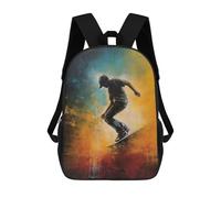 sinyumoney Mochila Unisex The Art of Skateboarding Mochila De Viaje Con Estampado 3D Mochila Informal Para Portátil Mochila Escolar Ligera Para Hombres, Mujeres, Niños Y Niñas 17inch