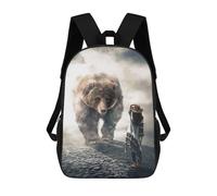 sinyumoney Mochila Unisex The Giant Bear Mochila De Viaje Con Estampado 3D Mochila Informal Para Portátil Mochila Escolar Ligera Para Hombres, Mujeres, Niños Y Niñas 17inch