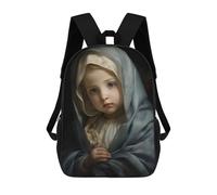 sinyumoney Mochila Unisex The Sistine Madonna Mochila De Viaje Con Estampado 3D Mochila Informal Para Portátil Mochila Escolar Ligera Para Hombres, Mujeres, Niños Y Niñas 17inch
