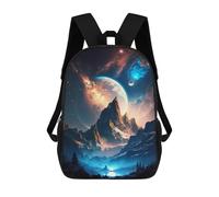 sinyumoney Mochila Unisex Top Of Universe Landscape Mochila De Viaje Con Estampado 3D Mochila Informal Para Portátil Mochila Escolar Ligera Para Hombres Mujeres Niños Niñas 17inch