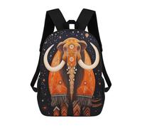 sinyumoney Mochila Unisex Tribal Animal 11 Mastodon Mochila De Viaje Con Estampado 3D Mochila Informal Para Portátil Mochila Escolar Ligera Para Hombres, Mujeres, Niños Y Niñas 17inch