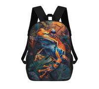 sinyumoney Mochila Unisex Tropical Orange Frog Mochila De Viaje Con Estampado 3D Mochila Informal Para Portátil Mochila Escolar Ligera Para Hombres Mujeres Niños Niñas 17inch