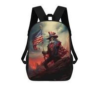 sinyumoney Mochila Unisex Uncle Sam Mochila De Viaje Con Estampado 3D Mochila Informal Para Portátil Mochila Escolar Ligera Para Hombres Mujeres Niños Niñas 17inch