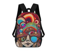 sinyumoney Mochila Unisex Visionary Art-1 Mochila De Viaje Con Estampado 3D Mochila Informal Para Portátil Mochila Escolar Ligera Para Hombres, Mujeres, Niños Y Niñas 17inch