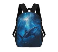 sinyumoney Mochila Unisex Whale Shark Ocean Mochila De Viaje Con Estampado 3D Mochila Informal Para Portátil Mochila Escolar Ligera Para Hombres Mujeres Niños Niñas 17inch