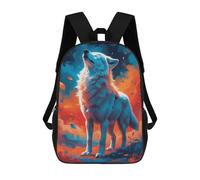 sinyumoney Mochila Unisex Wolf in Autumnal Hues Mochila De Viaje Con Estampado 3D Mochila Informal Para Portátil Mochila Escolar Ligera Para Hombres, Mujeres, Niños Y Niñas 17inch