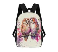 sinyumoney Mochilas 3D Para Niños Mochila Escolar A Owl Couples Romance Mochila Escolar Con Impresión 3D Para Niños De Primaria Y Secundaria 17inch