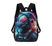 sinyumoney Mochilas 3D Para Niños Mochila Escolar Astronaut Colorful Mochila Escolar Con Impresión 3D Para Niños De Primaria Y Secundaria 17inch