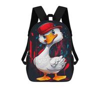 sinyumoney Mochilas 3D Para Niños Mochila Escolar Cool Funny Duck Goose Mochila Escolar Con Impresión 3D Para Niños De Primaria Y Secundaria 17inch