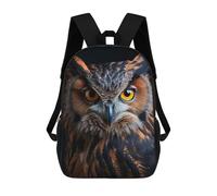 sinyumoney Mochilas 3D Para Niños Mochila Escolar Cool Owl Animal Portrait Mochila Escolar Con Impresión 3D Para Niños De Primaria Y Secundaria 17inch